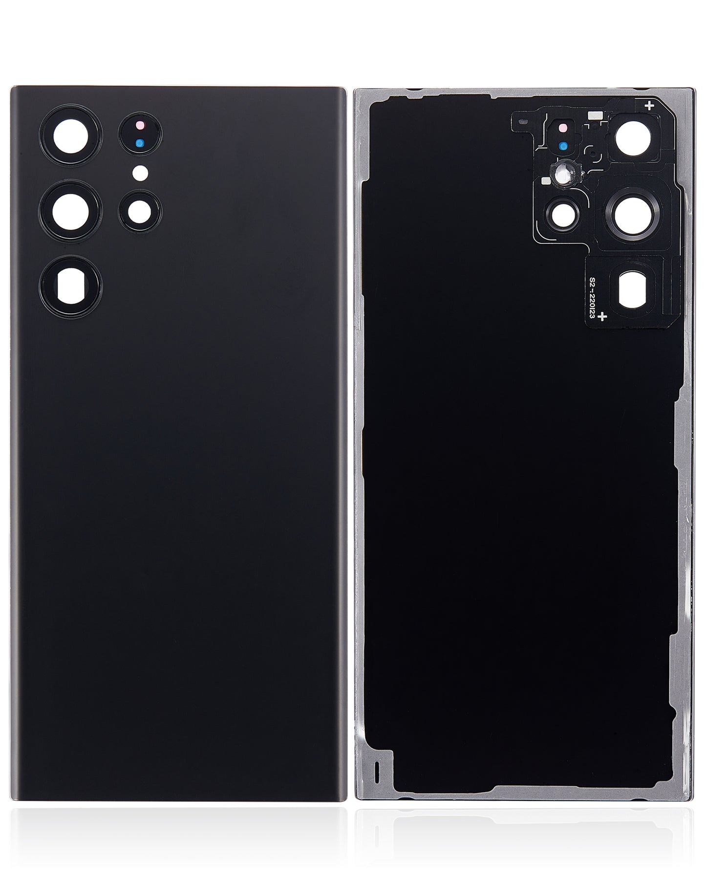 Back Cover Glass With Camera Lens For Samsung Galaxy S22 Ultra Aftermarket