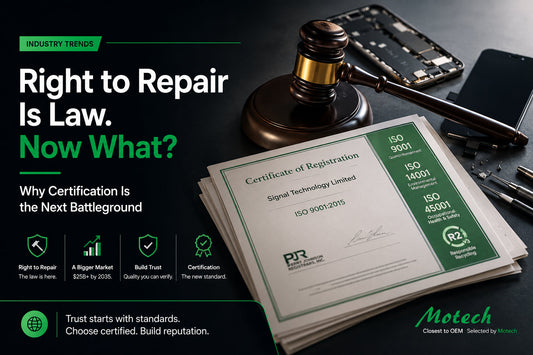 Right to Repair Is Law. Now What? Why Certification Is the Next Battleground