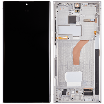 Display with frame (LCD/OLED/LCM/Screen)(US & International Version) For Samsung Galaxy S22 Ultra