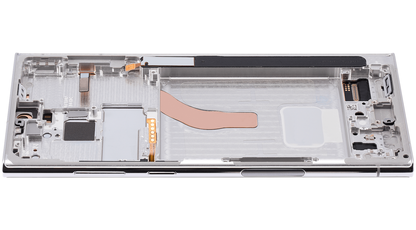 Display with frame (LCD/OLED/LCM/Screen)(US & International Version) For Samsung Galaxy S22 Ultra