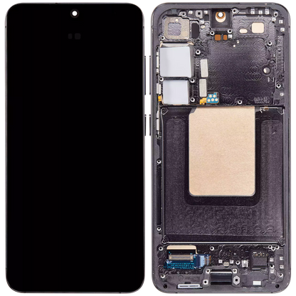 Display with frame (LCD/OLED/LCM/Screen) For Samsung Galaxy S24 Onyx Black