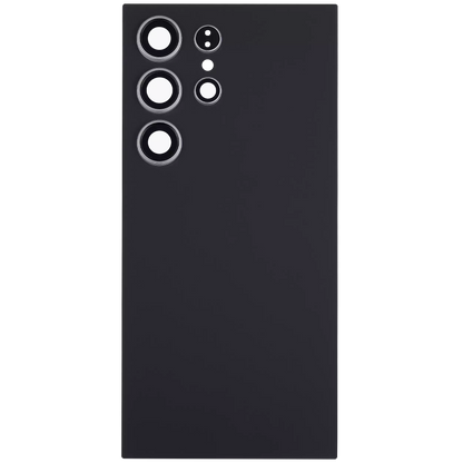 Back Cover Glass With Camera Lens For Samsung Galaxy S24 Ultra Aftermarket Titanium Black