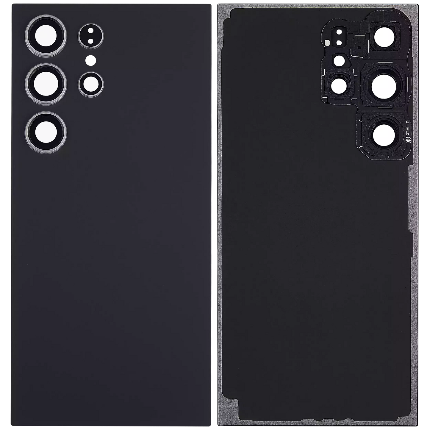 Back Cover Glass With Camera Lens For Samsung Galaxy S24 Ultra Aftermarket Titanium Black
