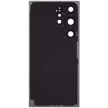 Back Cover Glass With Camera Lens For Samsung Galaxy S24 Ultra Aftermarket Titanium Black