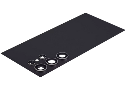 Back Cover Glass With Camera Lens For Samsung Galaxy S24 Ultra Aftermarket Titanium Black