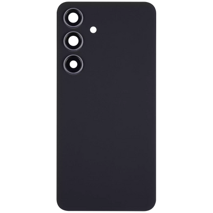 Back Cover Glass With Camera Lens For Samsung Galaxy S24 Aftermarket Onyx Black