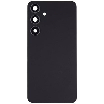 Back Cover Glass With Camera Lens For Samsung Galaxy S24 Plus Aftermarket Onyx Black