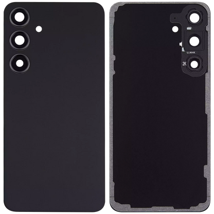 Back Cover Glass With Camera Lens For Samsung Galaxy S24 Plus Aftermarket Onyx Black