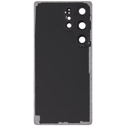 Back Cover Glass With Camera Lens For Samsung Galaxy S25 Ultra Aftermarket Titanium Black