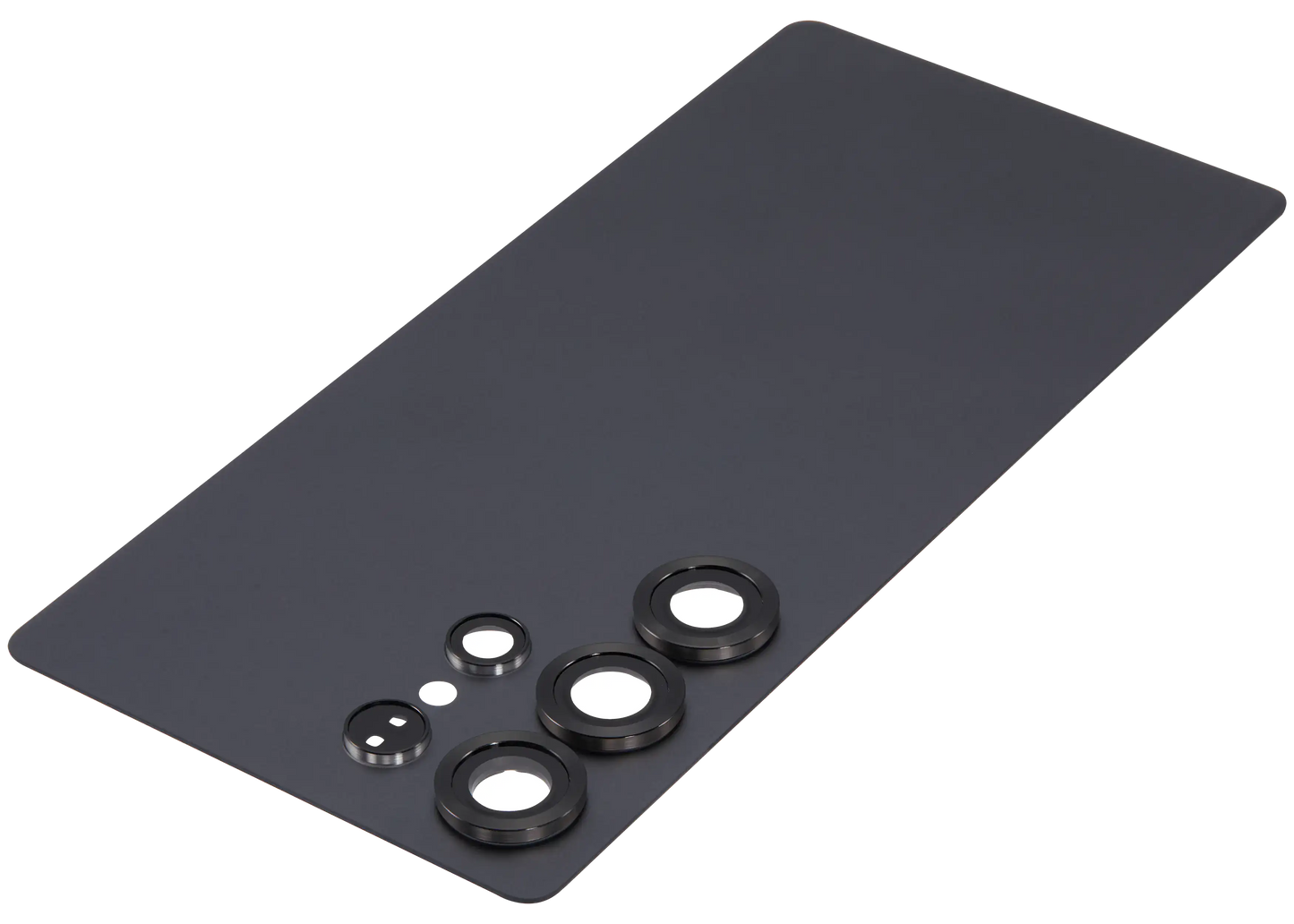 Back Cover Glass With Camera Lens For Samsung Galaxy S25 Ultra Aftermarket Titanium Black