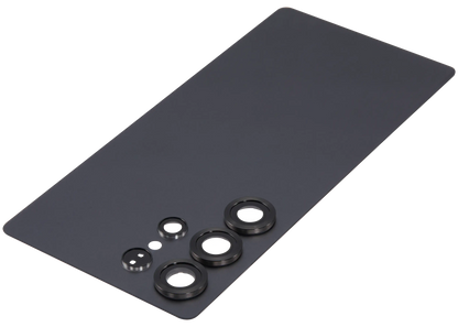 Back Cover Glass With Camera Lens For Samsung Galaxy S25 Ultra Aftermarket Titanium Black