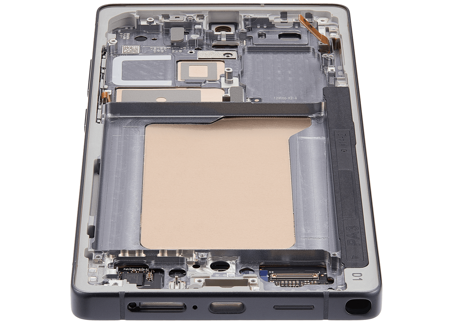 Display with frame（LCD/OLED/LCM/Screen）For Samsung Galaxy S25 Ultra Titanium Black