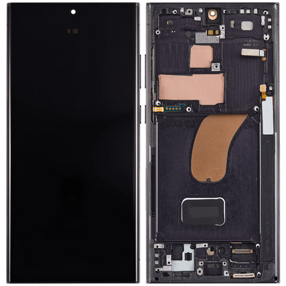 Display with frame (LCD/OLED/LCM/Screen) (US & International Version)（OLED 120HZ) For Samsung Galaxy S23 Ultra Aftermarket
