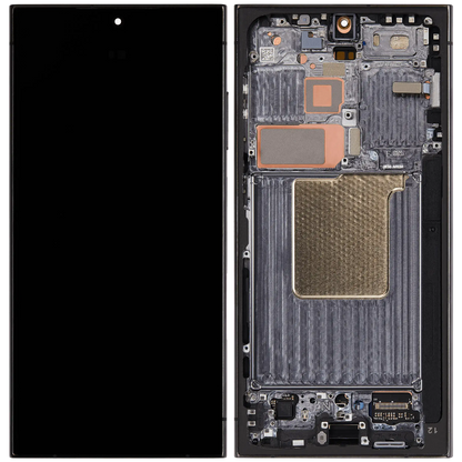 Display with frame (LCD/OLED/LCM/Screen) (US & International Version)For Samsung Galaxy S24 Ultra Titanium Black