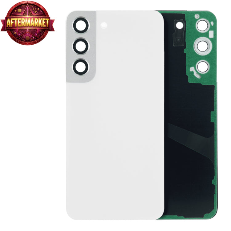 Back Cover Glass With Camera Lens For Samsung Galaxy S22 Aftermarket