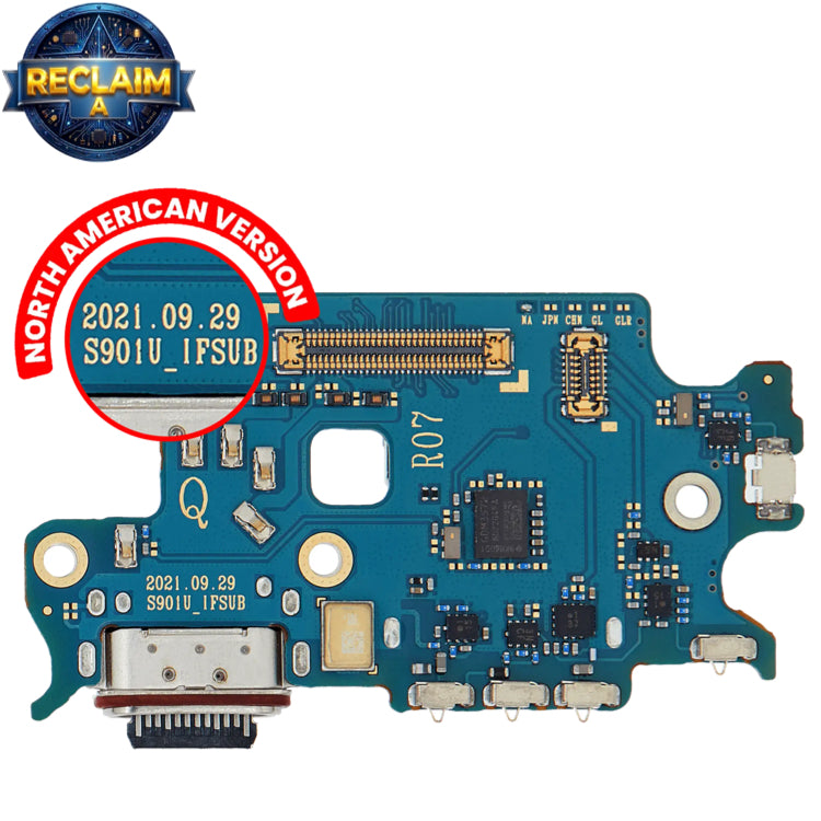 Data Connector(Charging Port) Samsung Galaxy S22 Used OEM Grade A Reclaim(A) Phantom Black