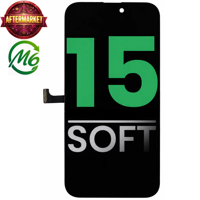 Display (LCD/OLED/LCM/Screen) Screen Assembly (With IC Removable) (Soft OLED) Aftermarket All Colors For iPhone 15