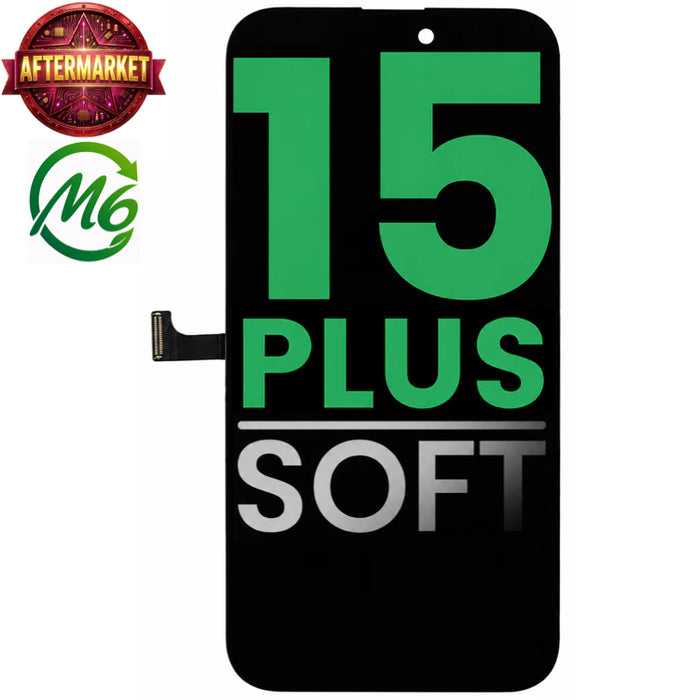 Display (LCD/OLED/LCM/Screen) Screen Assembly (With IC Removable) (Soft OLED) Aftermarket All Colors For iPhone 15Plus