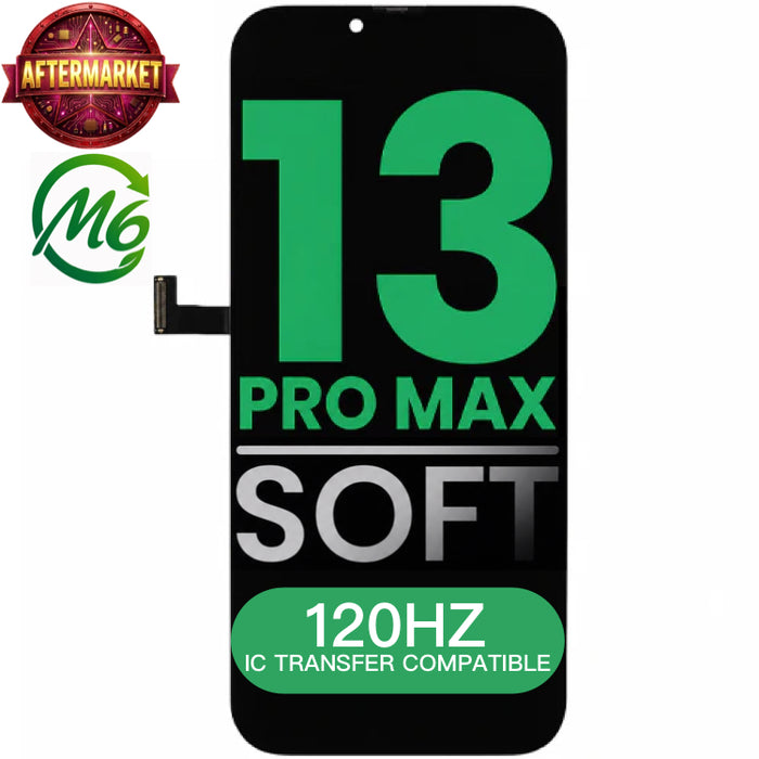 Display (LCD/OLED/LCM/Screen) Screen Assembly (With IC Removable With 120HZ) (Soft OLED) Aftermarket All Colors For iPhone 13 Pro Max