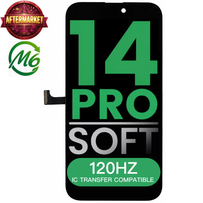 Display (LCD/OLED/LCM/Screen) Screen Assembly (With IC Removable With 120HZ) (Soft OLED) Aftermarket All Colors For iPhone 14 Pro