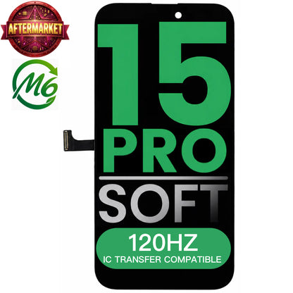 Display (LCD/OLED/LCM/Screen) Screen Assembly (With IC Removable With 120HZ) (Soft OLED) Aftermarket All Colors For iPhone 15 Pro