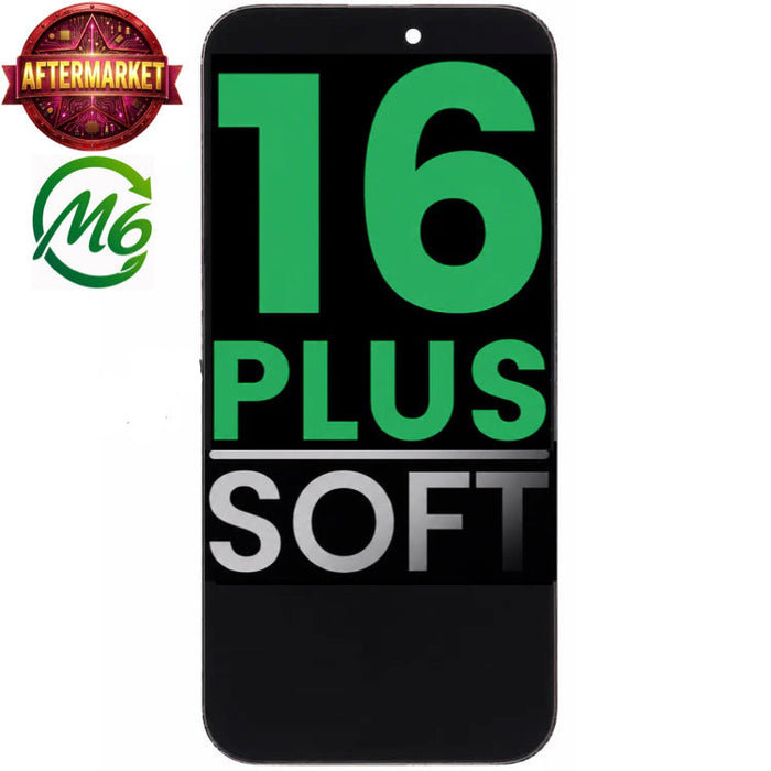 Display (LCD/OLED/LCM/Screen) Screen Assembly (With IC Removable)(Soft OLED) Aftermarket All Colors For iPhone 16 Plus