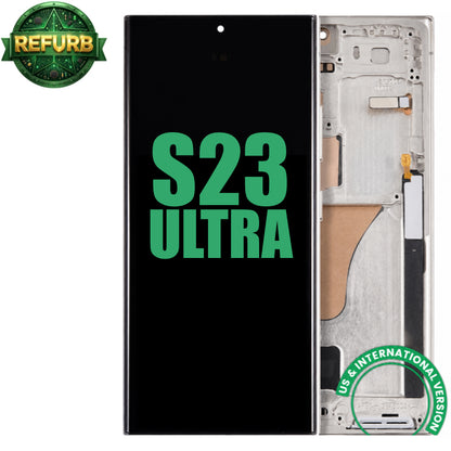 Display with frame (LCD/OLED/LCM/Screen) (US & International Version)（OLED 120HZ) For Samsung Galaxy S23 Ultra Aftermarket